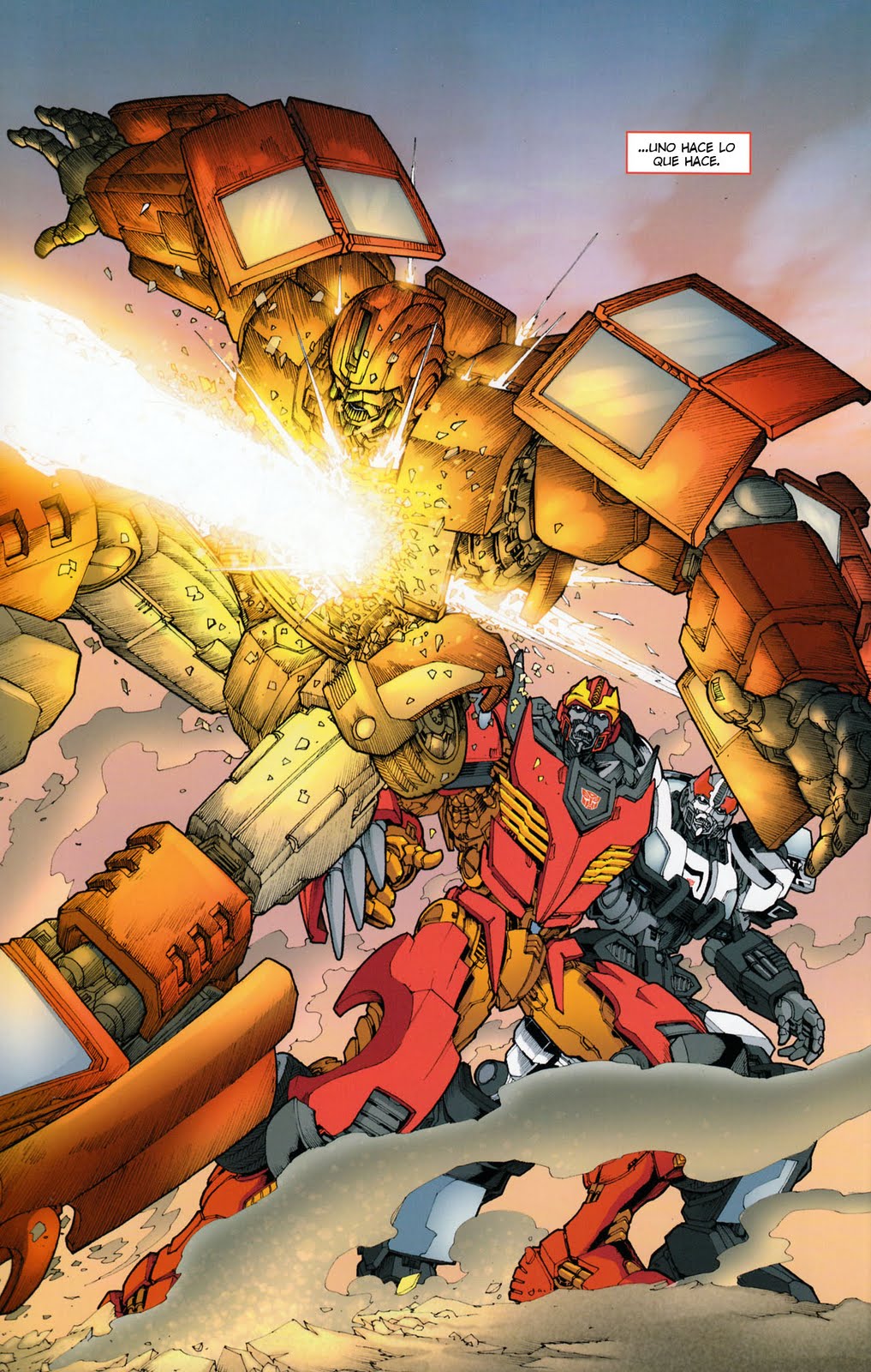 mundo transformer Fin del primer comic Transformers OngOing
