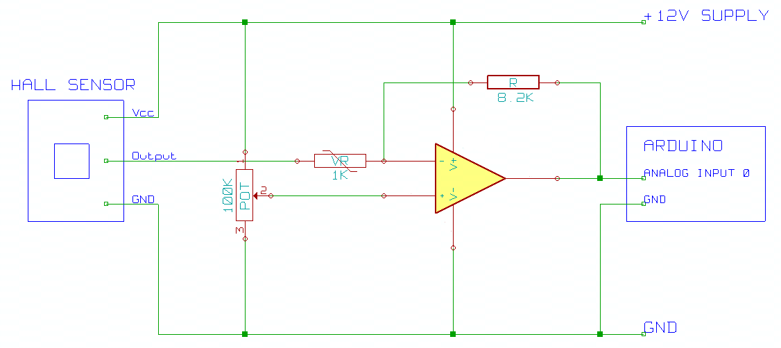 ARCHIVE: : Hall effect sensor circuit diagram