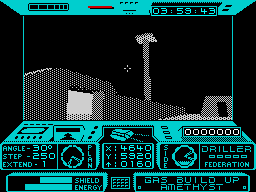 ZX Spectrum Games Driller In Game Screen