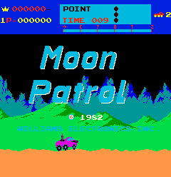 How Moon Patrol looked in the Arcades