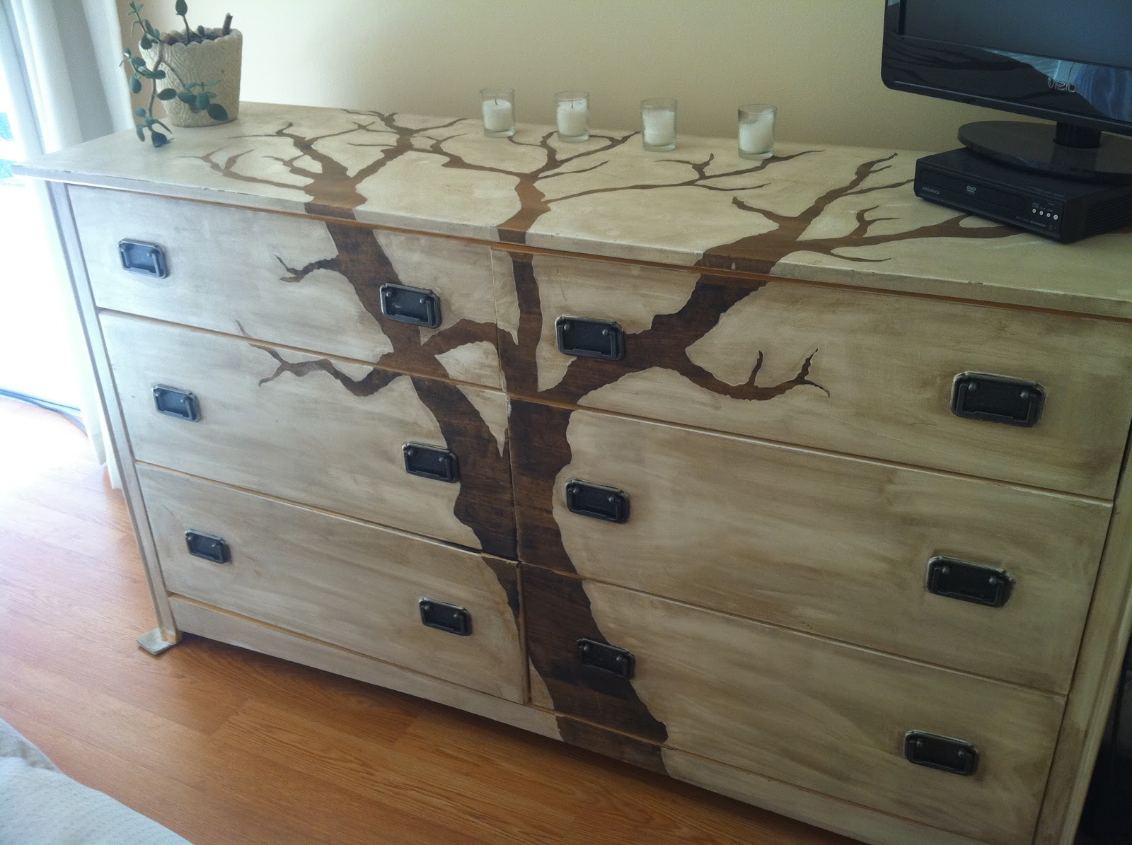 sprig refreshing the furniture, tree dresser