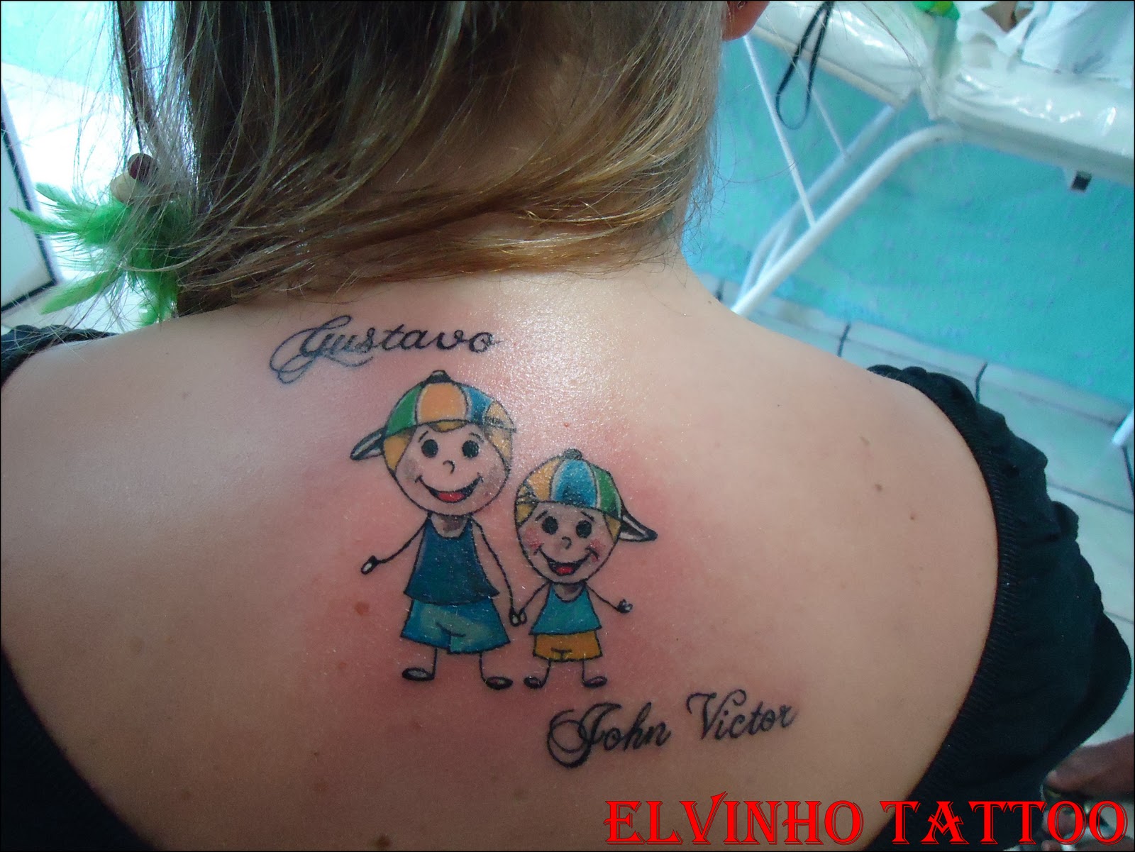 Elvinho Tattoo: Tattoo de Bonecos Palitos