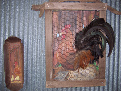 coop chicken painting