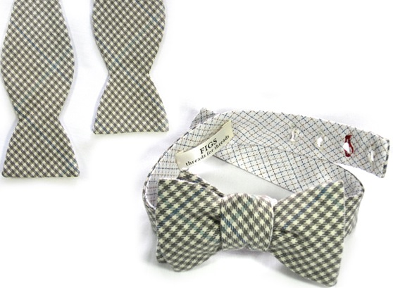 chic simplicity: figs: threads for threads. ties and bow ties.