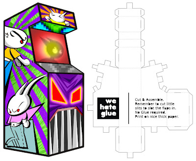 wehateglue's customise a paper arcade machine competition