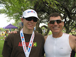 Dad and Connor post Kona 70.3