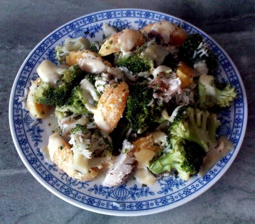 Kathrins Blog: Broccoli-Reis-Pfanne mit Rotbarsch- und Orangenfilets