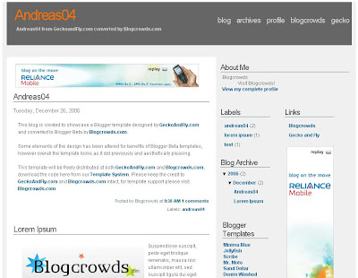 Andreas04 Blogger Template