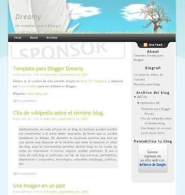 Dreamy Blogger Theme