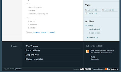 Typebased Blogspot Template Footer