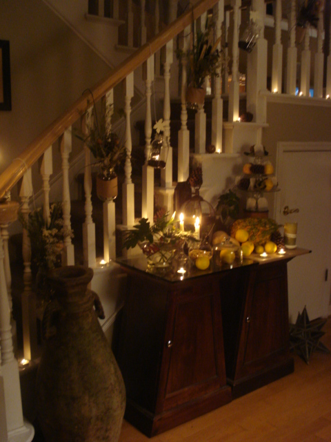 ReNew ReDo!: Thanksgiving Decorating The Staircase Step 2