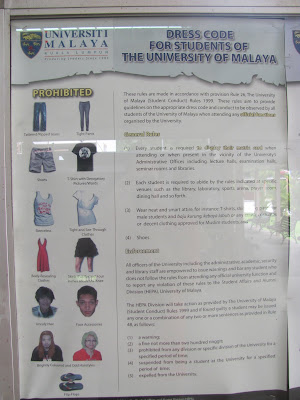 Mark McGinley's Fulbright in Malaysia: More Signs on UM Campus