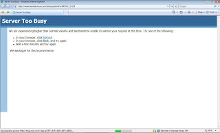 Hotmail Server Too Busy Screen