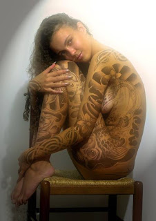 full body tattoo sexy girls, women tattoo design on body 018