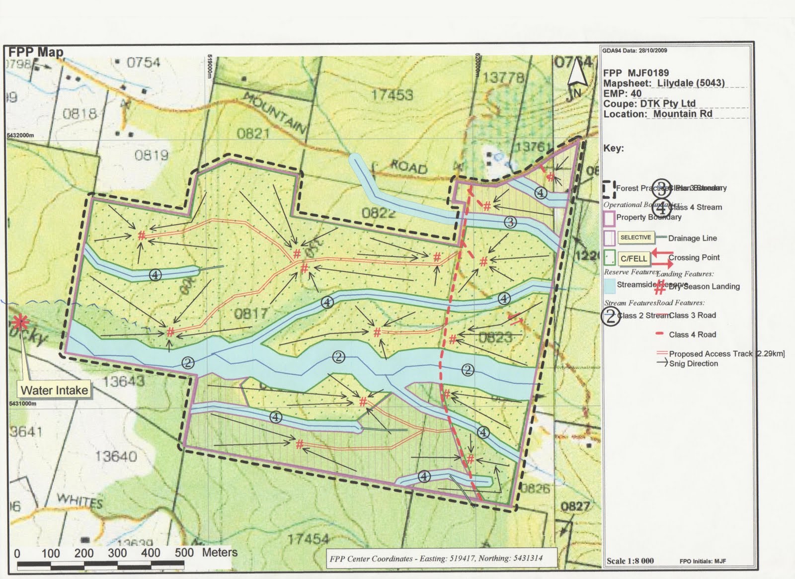 Concerned Residents of Mt Arthur: Mt Arthur Coupe Logging plan Map
