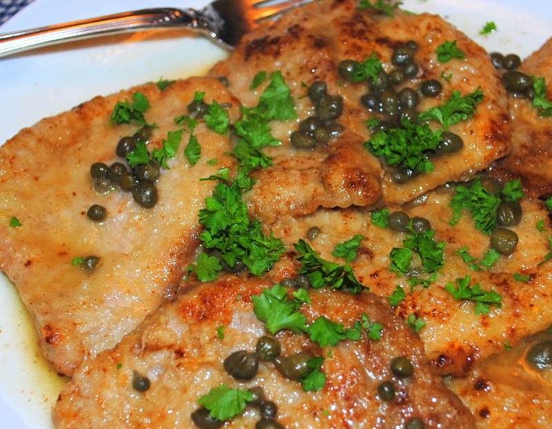 THE JOYS OF LIFE! Veal Piccata With Capers In A Lemon Sauce