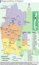 Mapa Político de la Región de Coquimbo