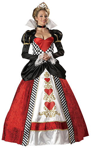 Deluxe Queen of Hearts Plus Costume - Plus Size Alice in