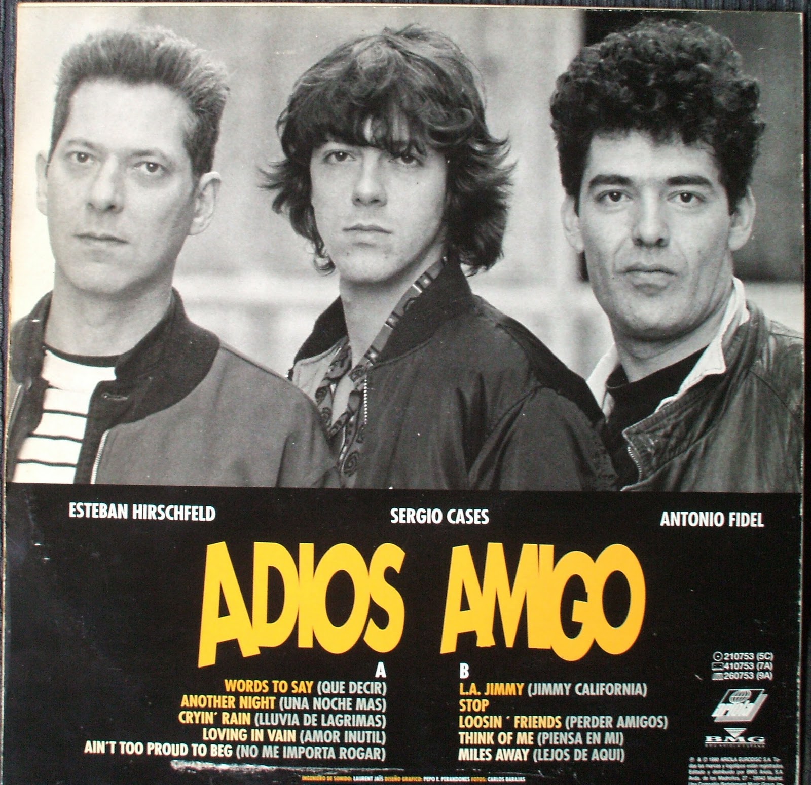 Vinilos Olvidados Adios Amigo
