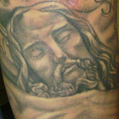 Religious imagery is among the most popular of themes in tattoo art.