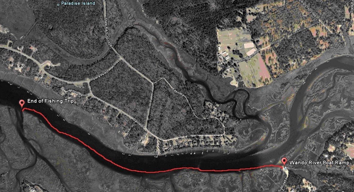 Lowcountry SC Kayaking 05/29/10 Wando River Redfish Trip