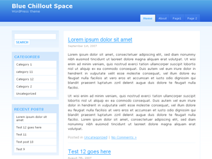 Blue Chillout Space