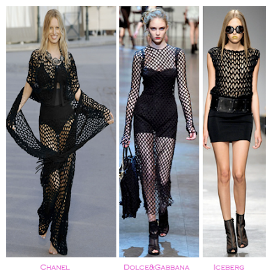 Parecidos razonables: Redes: Chanel (Crucero 2010/2011) - Dolce&Gabbana (Primavera-verano 2010) - Iceberg (Primavera-verano 2010)