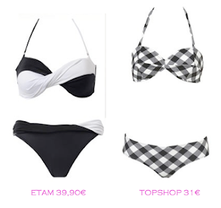 Comparativa precios bikinis para mucho pecho: Etam 39,90€ vs TopShop 31€
