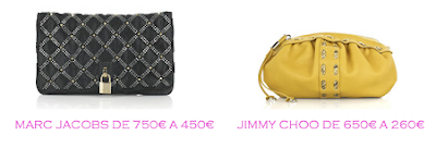 Tienda online: Net-a-porter: Clutch: Marc Jacobs 450€ vs Jimmy Choo 260€