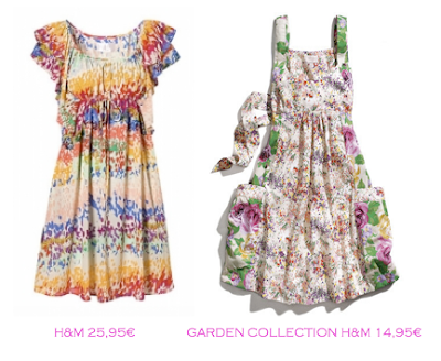 Comparativa precios: Vestidos print floral: H&M 25,95€ vs Garden Collection H&M 14,95€