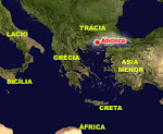 A cidade de Abdera e parte do mundo grego.