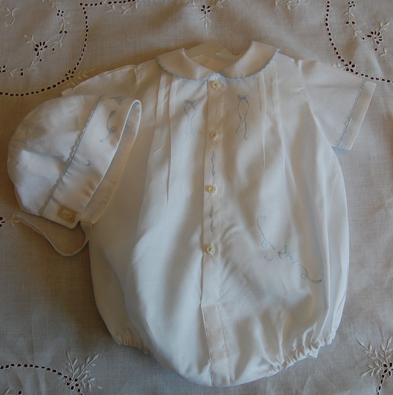 The Old Fashioned Baby Sewing Room White Wednesday Baby Boy Bubble in Sew Beautiful