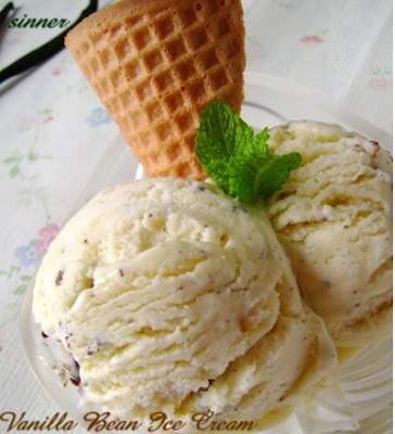 Vanilla Bean Ice Cream with choc chunks