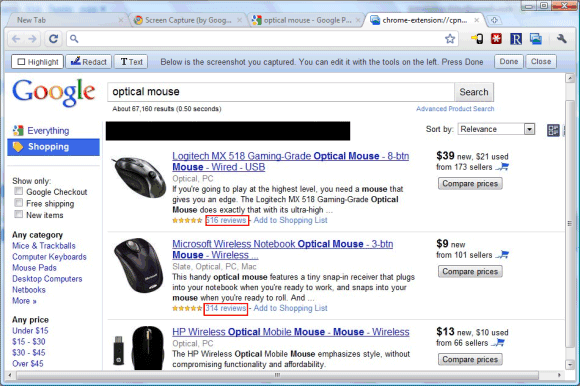 Screen Capture Extension for Google Chrome