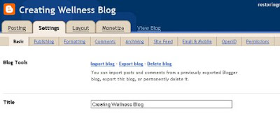 Creating Wellness Blog: 2010