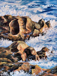 water rocks paintings fawn shore