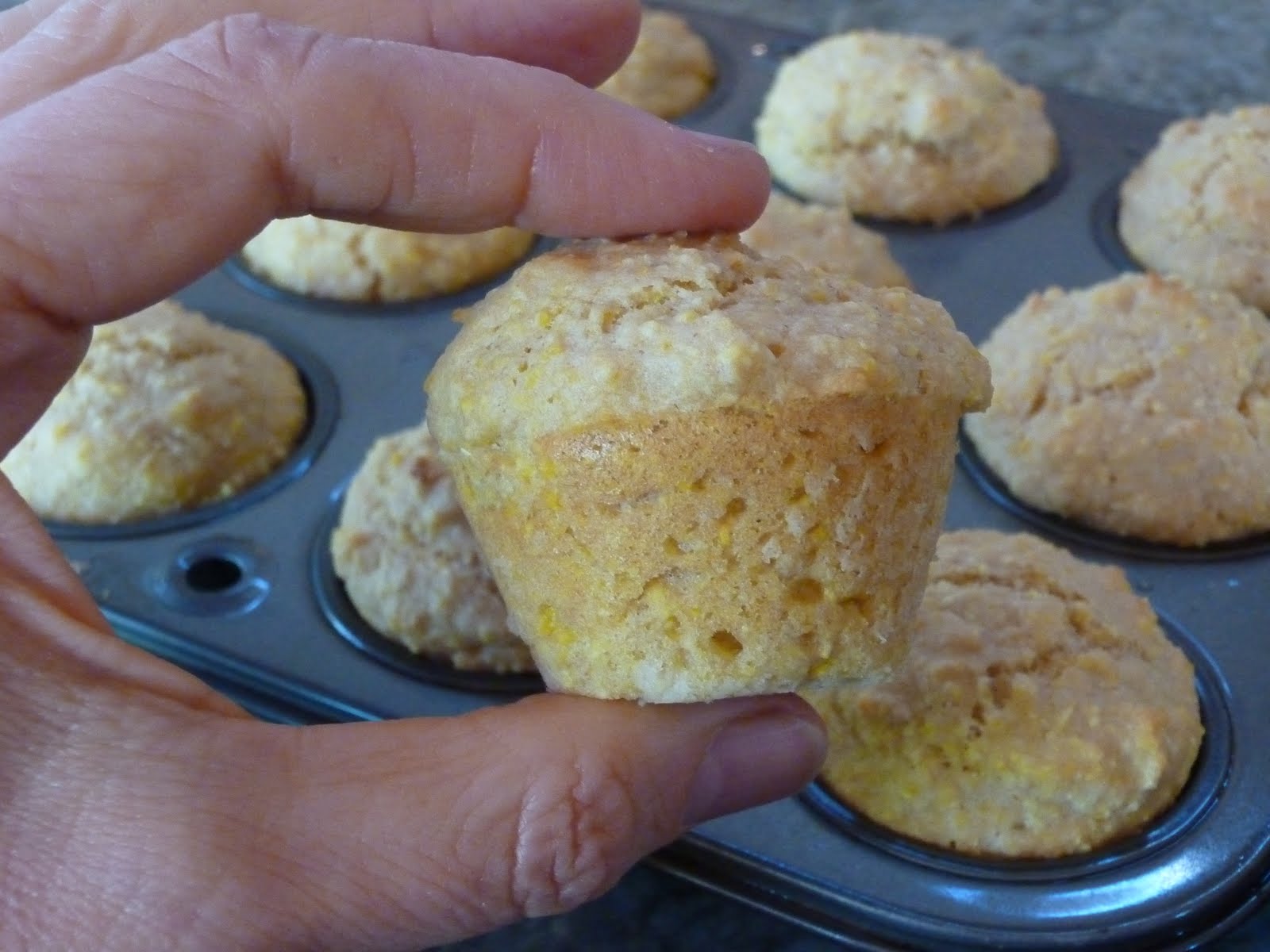 Foods For Long Life Sugar Free Miniature Whole Grain Corn Muffins with