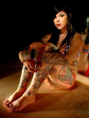 Kat Von D is one of the most well known women sporting tattoos in 