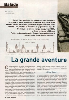 La grande aventure du Grand Boulevard dans la revue du Conseil Général " Le Nord " de février 2009