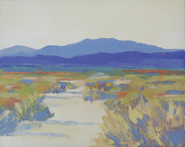 Daily Painters of California: SHADOWED HILLS, Mojave Desert landscape ...