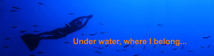 Under water, where I belong