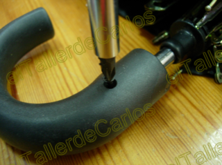 Paraguas reparar mango paraguas. Sustituir de paraguas.