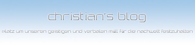 Christian's Blog