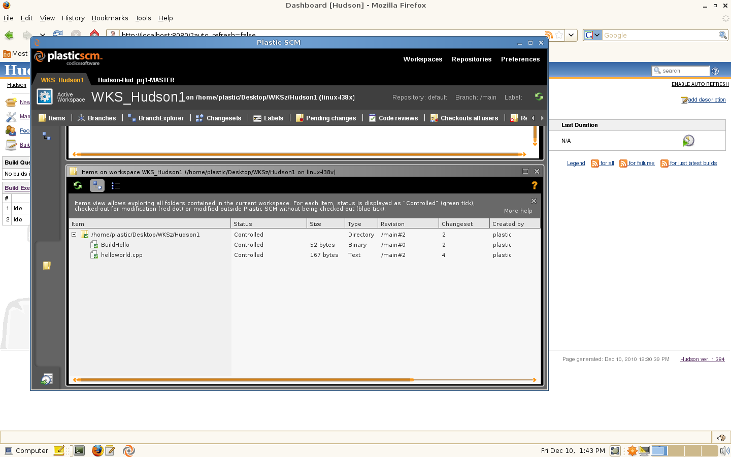 Plastic SCM blog Plastic SCM Plugin for Hudson CI