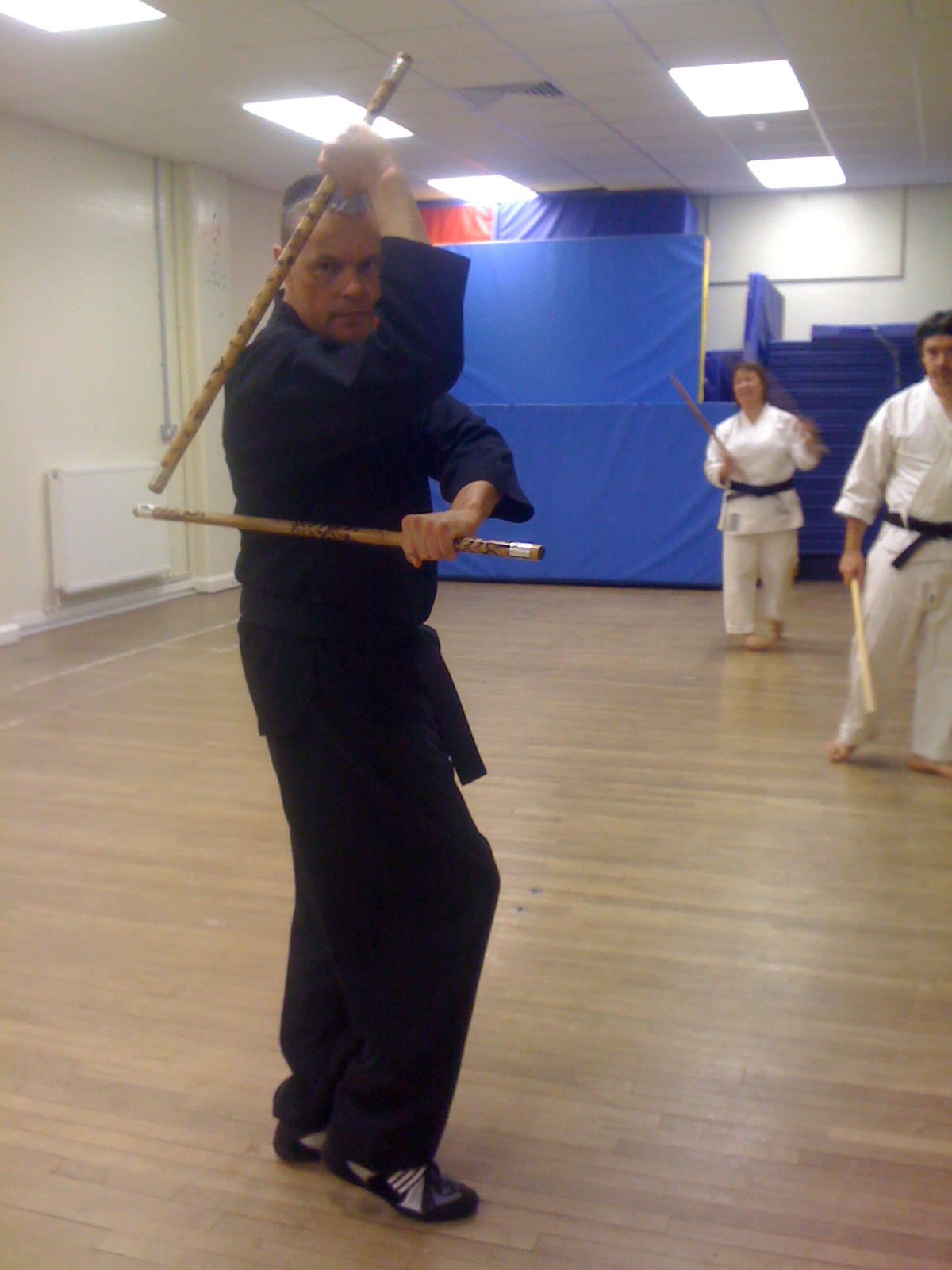 Eskrima training.................
