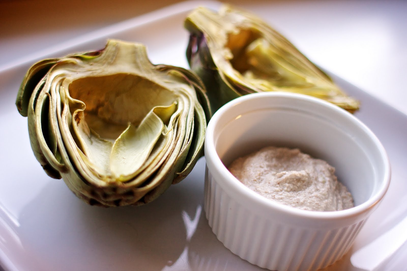 nutritarian recipe box Broiled Artichokes w/ Lemon Garlic Fennel