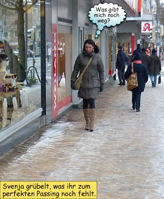 Svenja Kiel Holtenauer Straße Einkaufsbummel Schneetreiben