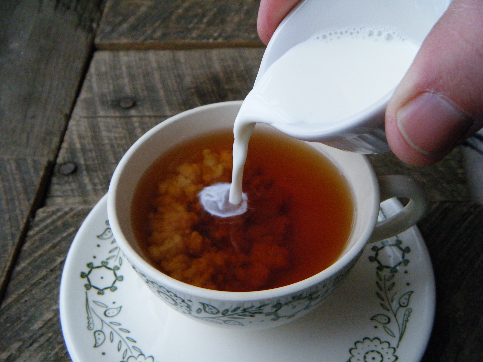 What About Pie Steeping chai tea