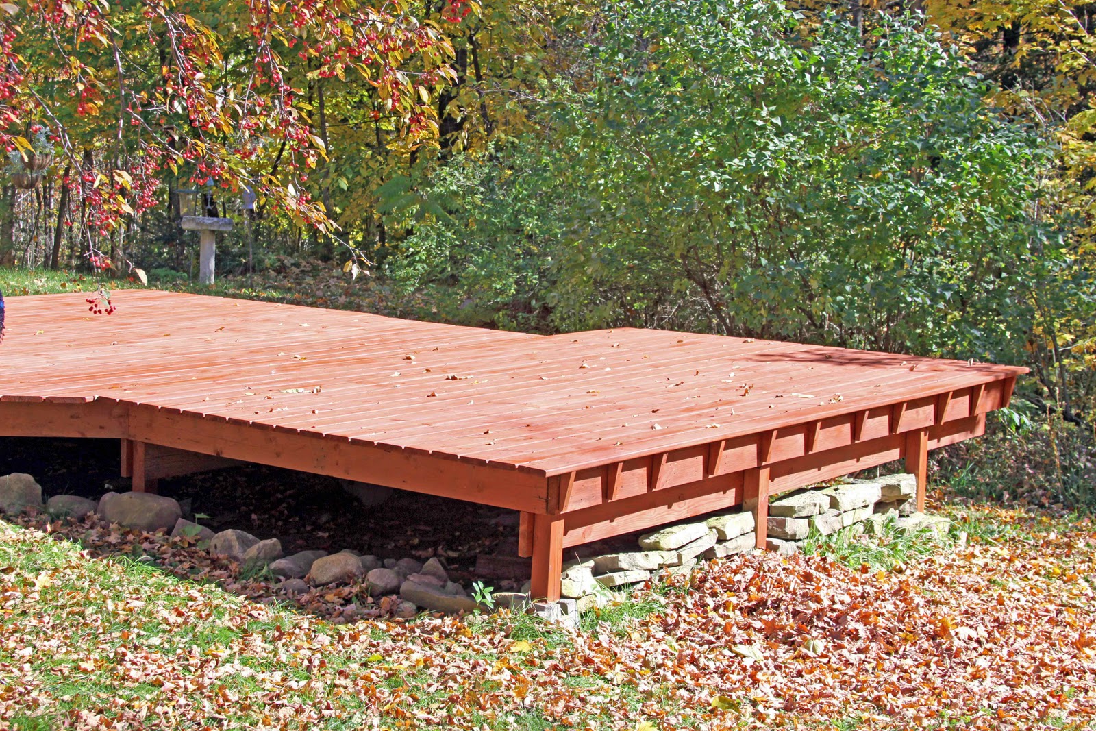 everypicturetellsastorydontit It's Hard Staining A Deck In October