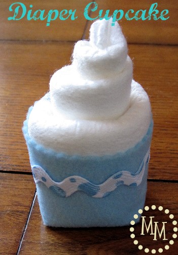diaper cupcake
